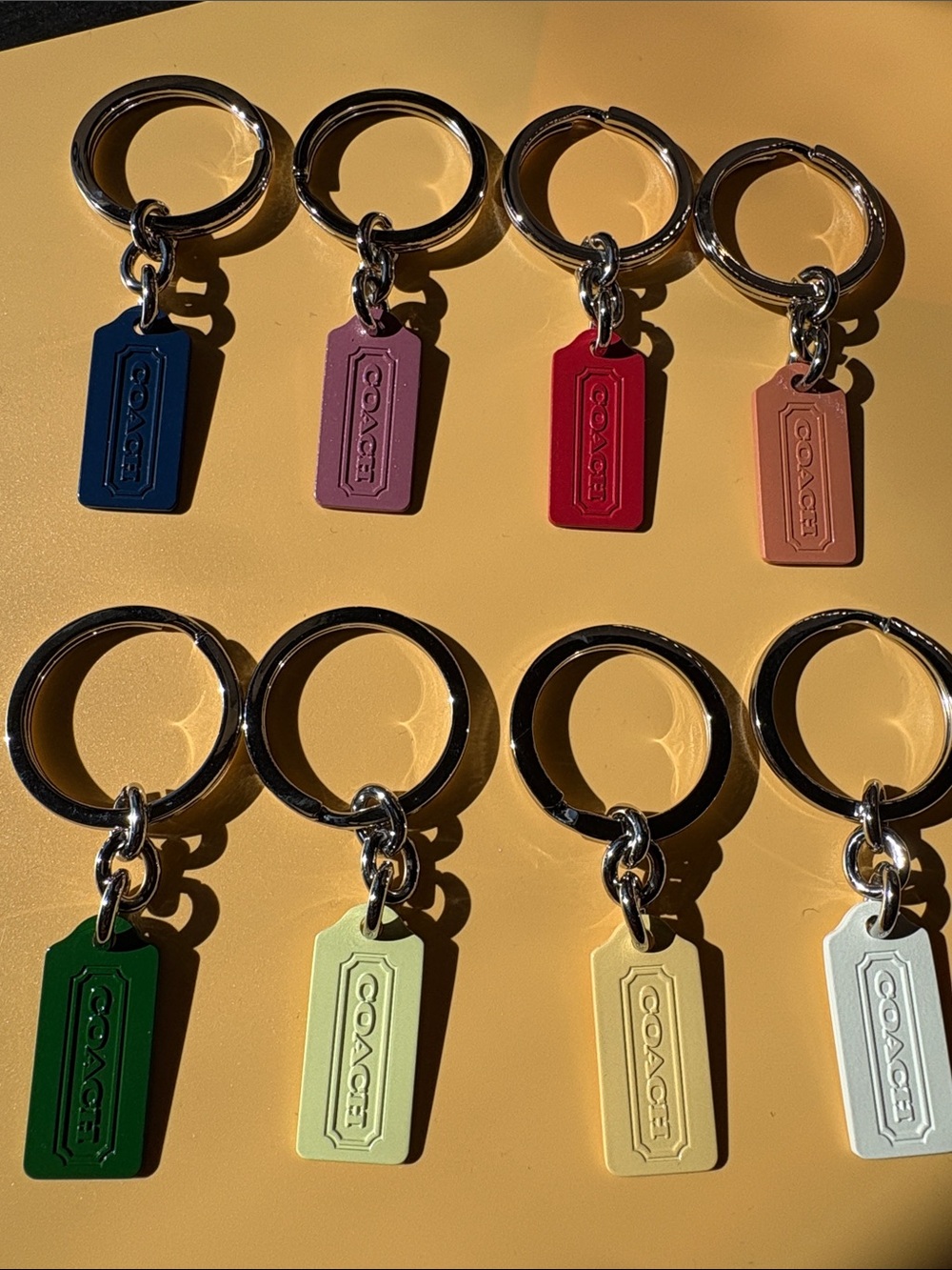 COACH All 8 Colorful Key Ring - Assorted Colors